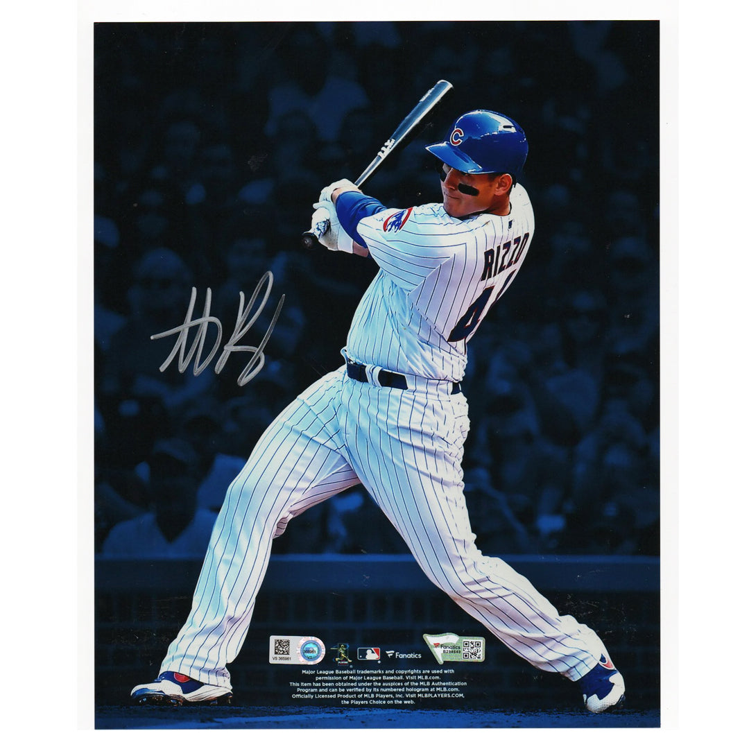 Anthony Rizzo Signed Chicago Cubs Baseball 8x10 Photo (Fanatics) — RSA