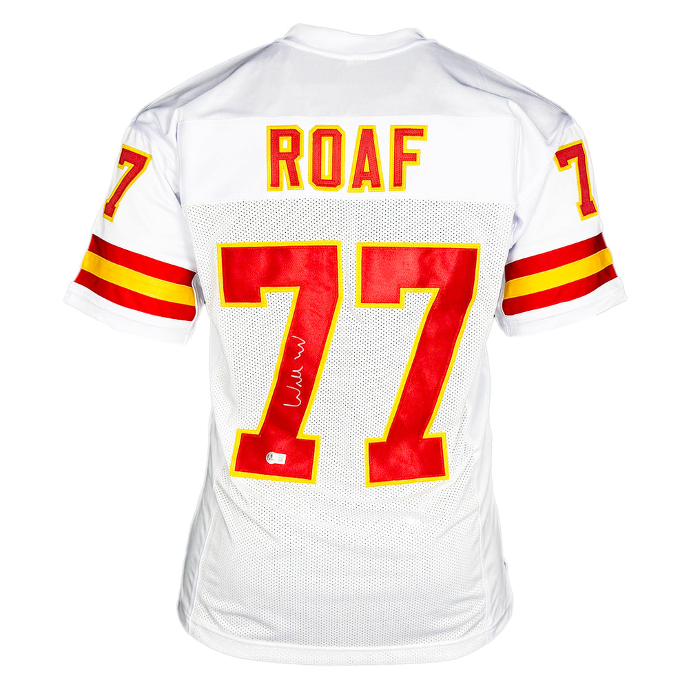 Willie Roaf Signed Kansas City White Football Jersey (Beckett)