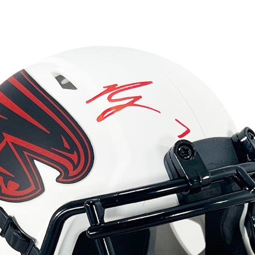 Bijan Robinson Signed Atlanta Falcons Lunar Eclipse Speed Mini Football Helmet (Beckett)