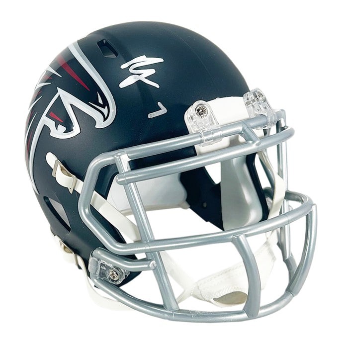 Bijan Robinson Signed Atlanta Falcons Speed Mini Football Helmet (Beckett)