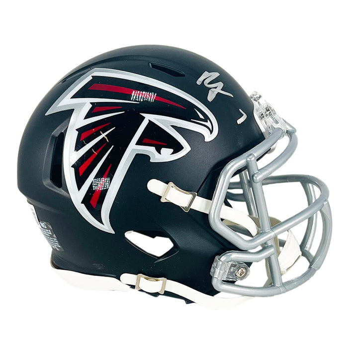 Bijan Robinson Signed Atlanta Falcons Speed Mini Football Helmet (Beckett)