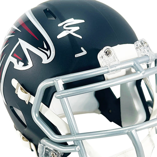 Bijan Robinson Signed Atlanta Falcons Speed Mini Football Helmet (Beckett)