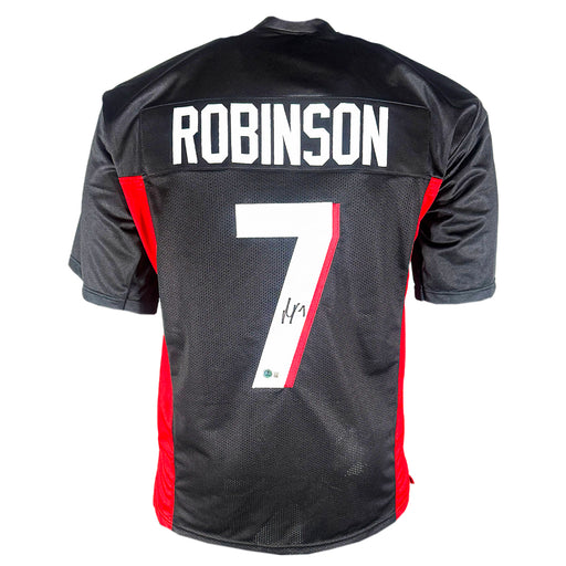 Bijan Robinson Signed Atlanta Black Football Jersey (Beckett)
