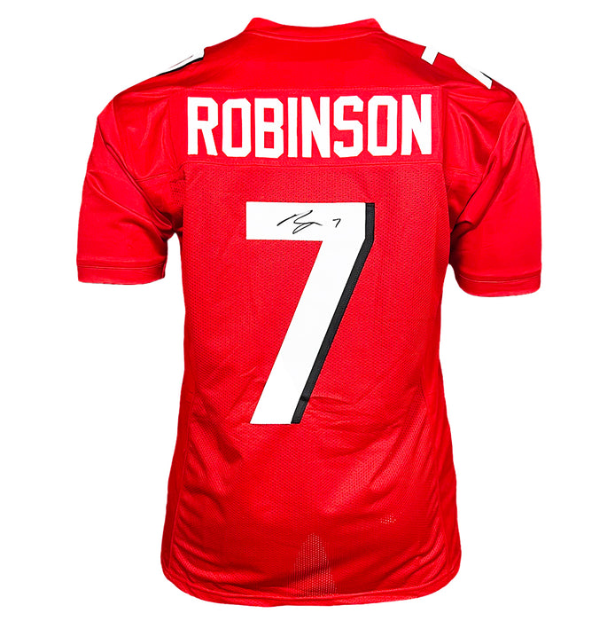 Bijan Robinson Signed Atlanta Red Football Jersey (Beckett)