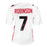 Bijan Robinson Signed Atlanta White Football Jersey (Beckett)