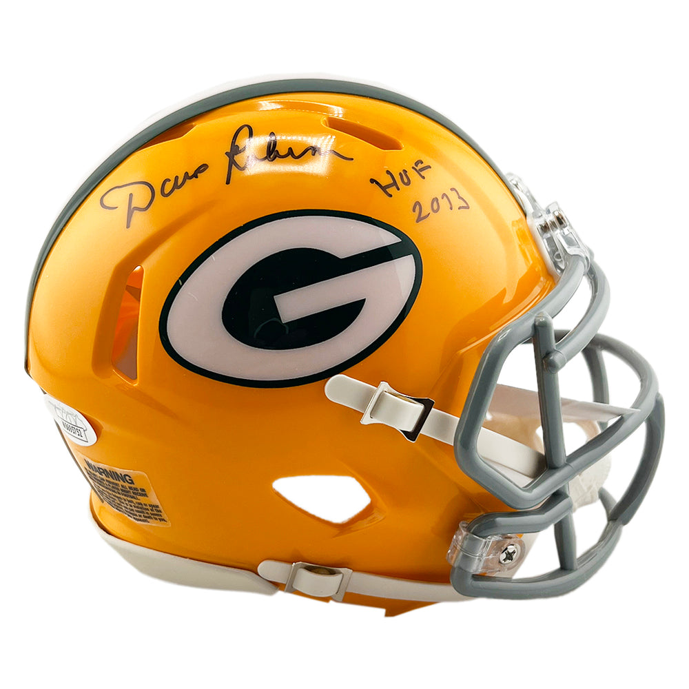 Dave Robinson Signed HOF 2013 Inscription Green Bay Packers Throwback 61-79 Speed Mini Football Helmet (JSA)