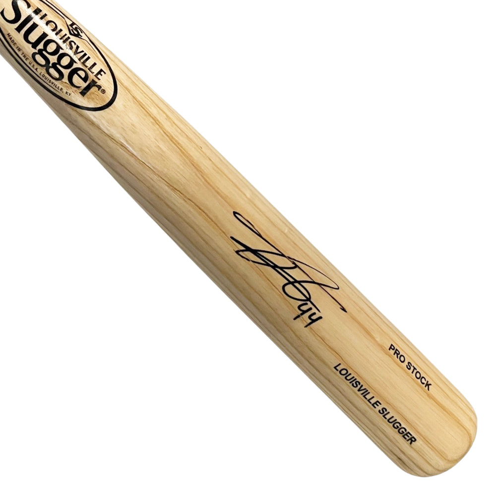 Julio Rodriguez Signed Louisville Slugger Official MLB Blonde Baseball Bat (Fanatics)