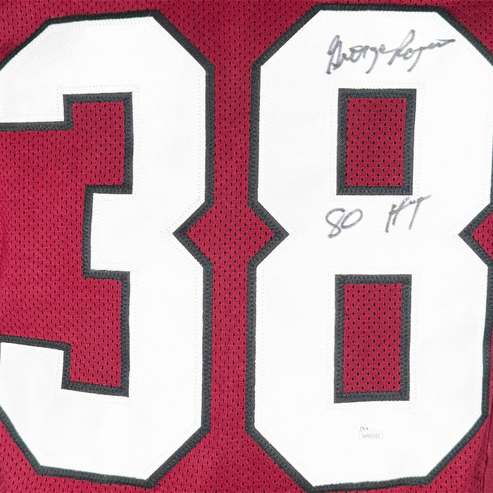 George Rogers Signed 80 HT Inscription South Carolina Red College Football Jersey (JSA)