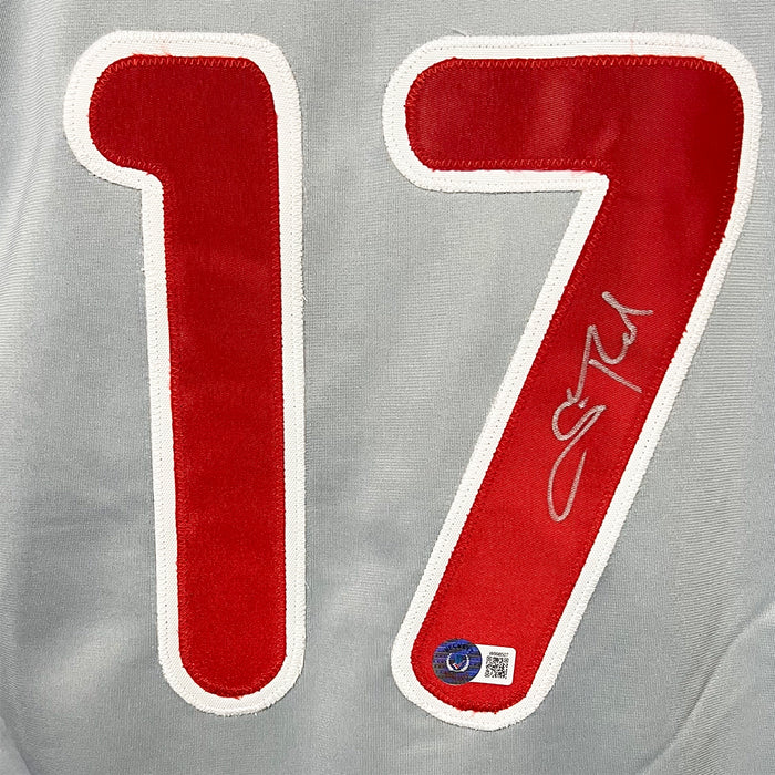 Scott Rolen Signed Philadelphia Grey Baseball Jersey (Beckett)
