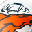 Bill Romanowski Signed Denver Broncos Lunar Full-Size Replica Football Helmet (Beckett)