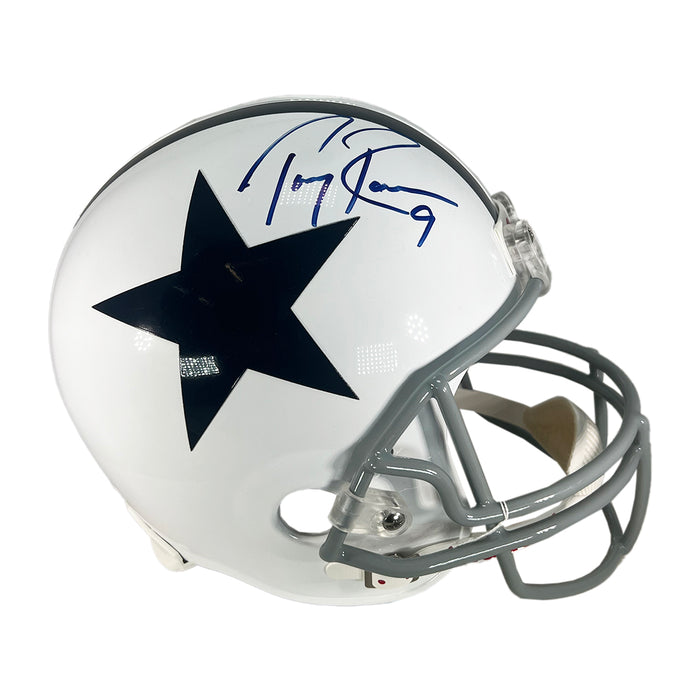 Tony Romo Signed Dallas Cowboys Throwback Full-Size Replica Football H ...