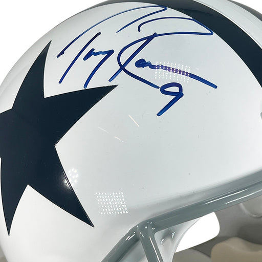 Tony Romo Signed Dallas Cowboys Throwback Full-Size Replica Football Helmet (JSA)