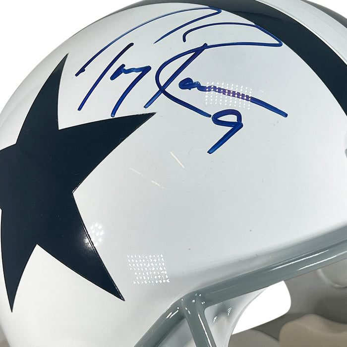 Tony Romo Signed Dallas Cowboys Throwback Full-Size Replica Football H ...