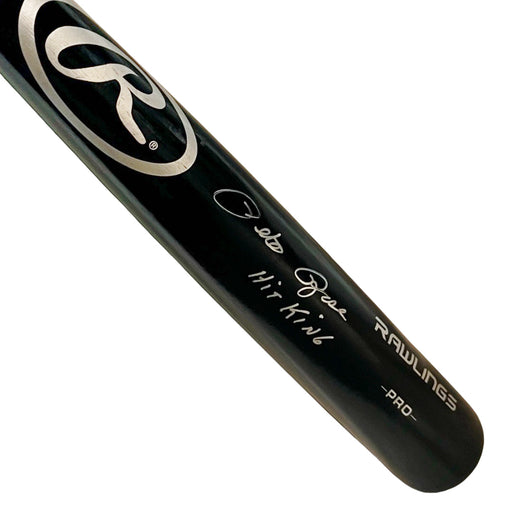 Pete Rose Signed Hit King Inscription Rawlings Black Baseball Bat (JSA)