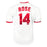 Pete Rose Signed Hit King Inscription Authentic Mitchell & Ness Cincinnati Reds White Mitchell & Ness Authentic Baseball Jersey (Beckett)