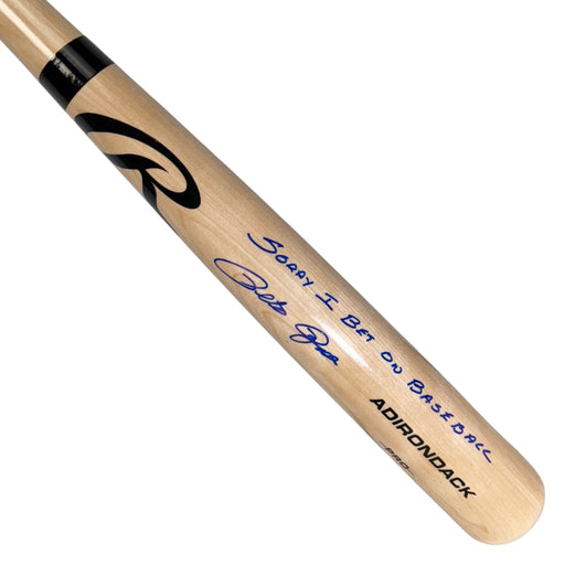 Pete Rose Signed Sorry I Bet on Baseball Inscription Rawlings Blonde Baseball Bat (JSA)