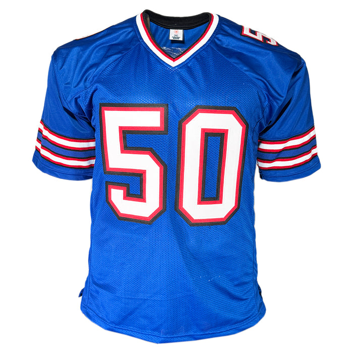 Greg Rousseau Signed Buffalo Blue Football Jersey (Beckett)