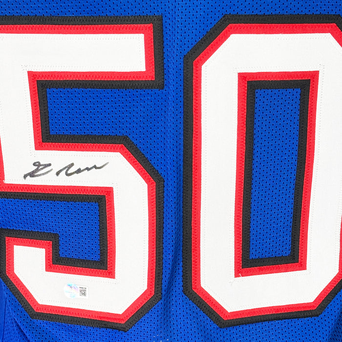 Greg Rousseau Signed Buffalo Blue Football Jersey (Beckett)