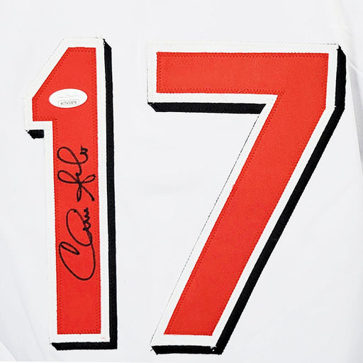 Chris Sabo Signed Cincinnati White Current Baseball Jersey (JSA) - RSA