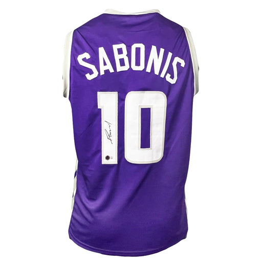 Domantas Sabonis Signed Sacramento Purple Basketball Jersey (Beckett)
