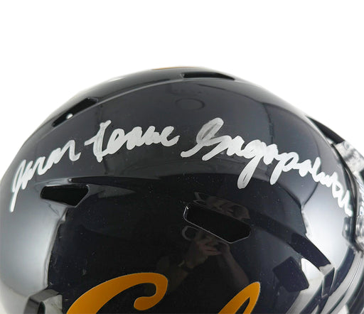 Jaron-Keawe Sagapolutele Signed California Golden Bears Speed Full-Size Replica Football Helmet (JSA)