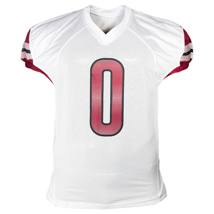Mike Sainristil Signed Washington White Football Jersey (Beckett)