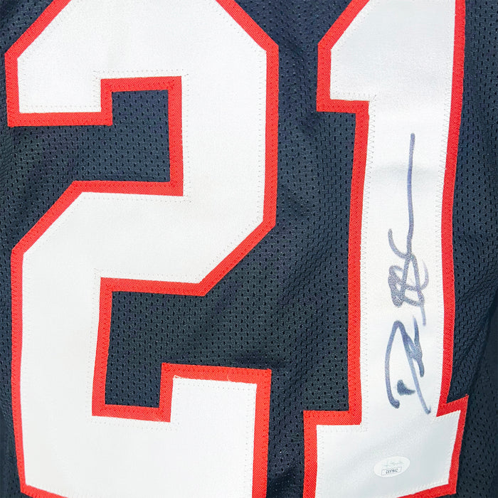 Deion Sanders Signed Atlanta Black Football Jersey (JSA)