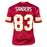 Ricky Sanders Signed 2x SB Champs 70 Greatest Inscription Washington Red Football Jersey (JSA)