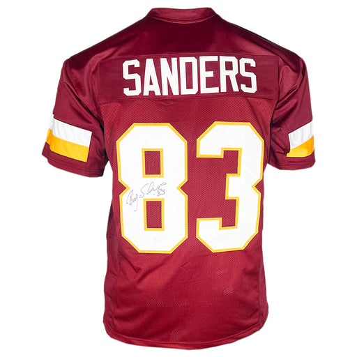 Ricky Sanders Signed Washington Red Football Jersey (JSA)