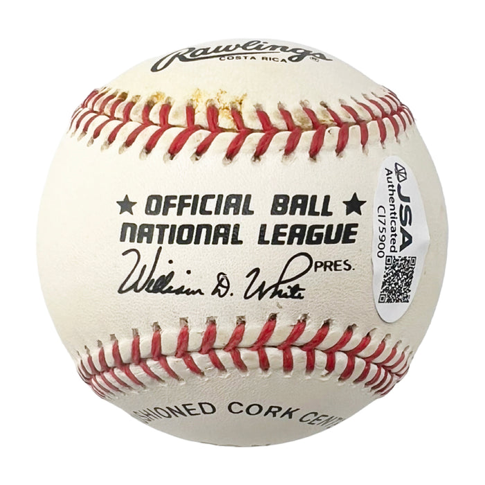 Ron Santo Signed Rawlings Official Major League Baseball (JSA)