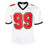 Warren Sapp Signed HOF 13 Inscription Tampa Bay White Football Jersey Silver Ink (Beckett)