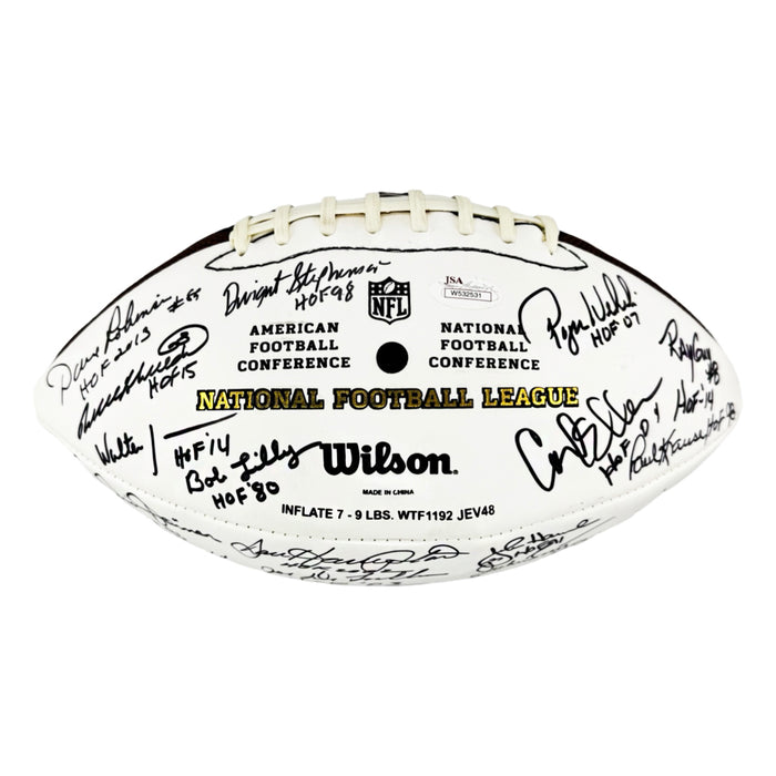 NFL Hall of Famers 36 Signature Authentic Wilson The Duke Leather NFL Football (JSA)
