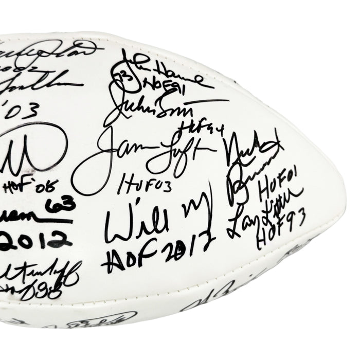 NFL Hall of Famers 36 Signature Authentic Wilson The Duke Leather NFL Football (JSA)