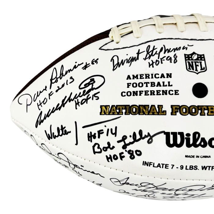 NFL Hall of Famers 36 Signature Authentic Wilson The Duke Leather NFL Football (JSA)
