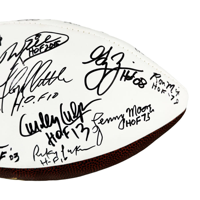 NFL Hall of Famers 36 Signature Authentic Wilson The Duke Leather NFL Football (JSA)