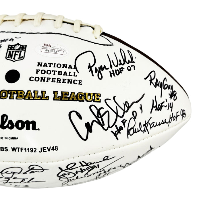 NFL Hall of Famers 36 Signature Authentic Wilson The Duke Leather NFL Football (JSA)