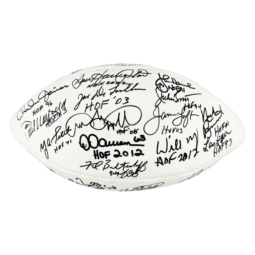 NFL Hall of Famers 36 Signature Authentic Wilson The Duke Leather NFL Football (JSA)