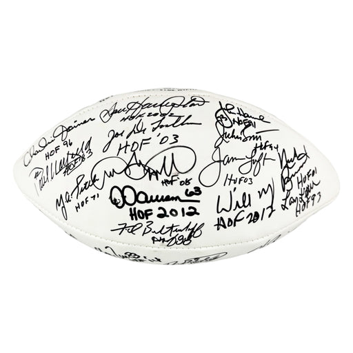 NFL Hall of Famers 36 Signature Authentic Wilson The Duke Leather NFL Football (JSA)