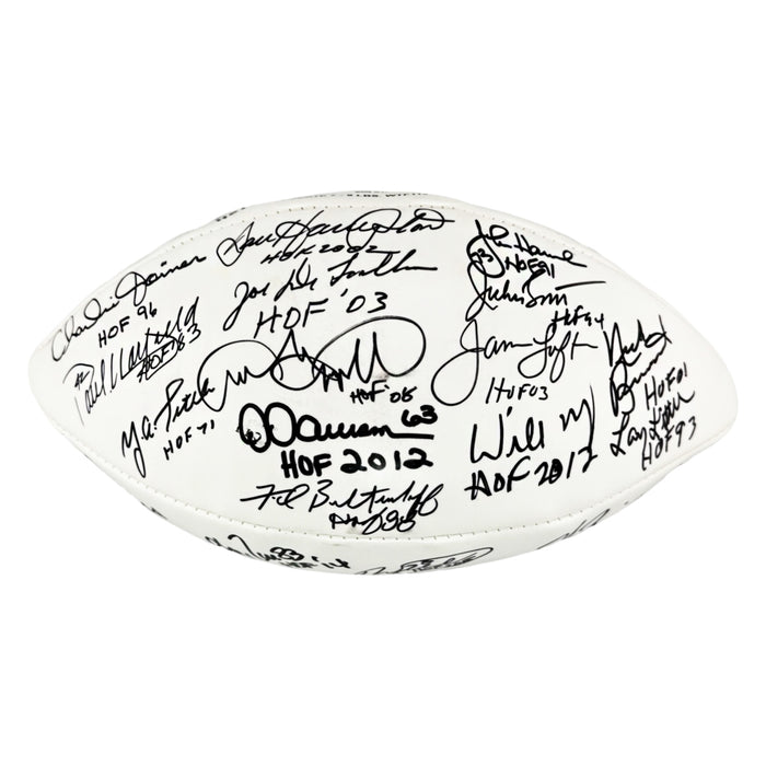 NFL Hall of Famers 36 Signature Authentic Wilson The Duke Leather NFL Football (JSA)