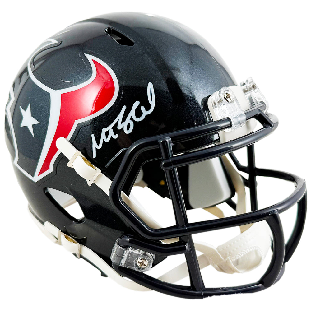 Matt Schaub Signed Houston Texans Speed Mini Football Helmet (Beckett)