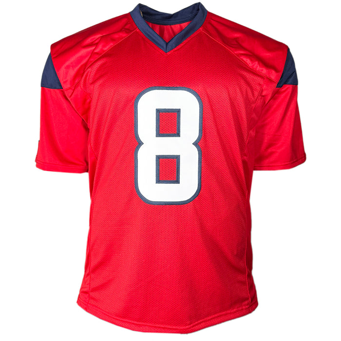 Matt Schaub Signed Houston Red Football Jersey (JSA)