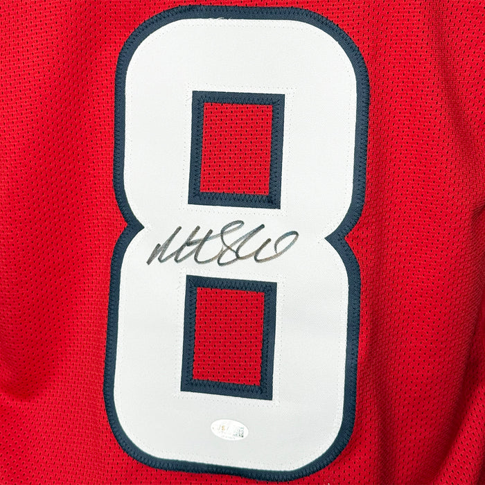 Matt Schaub Signed Houston Red Football Jersey (JSA)
