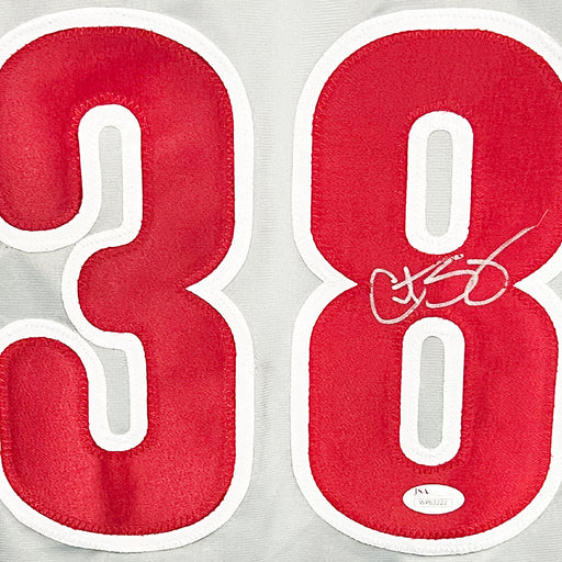 Curt Schilling Signed Philadelphia Grey Baseball Jersey (JSA)