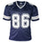 Luke Schoonmaker Signed Dallas Blue Football Jersey (JSA)