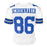 Luke Schoonmaker Signed Dallas White Football Jersey (JSA)