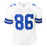 Luke Schoonmaker Signed Dallas White Football Jersey (JSA)