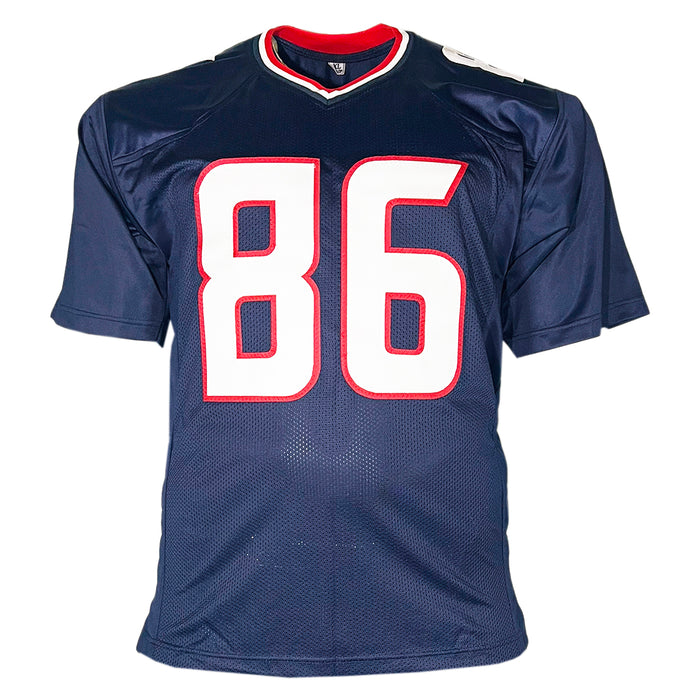 Dalton Schultz Signed Houston Blue Football Jersey (JSA)