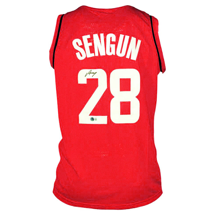 Alperen Sengun Signed Houston Red Basketball Jersey (Beckett)