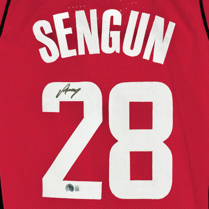 Alperen Sengun Signed Houston Red Basketball Jersey (Beckett)