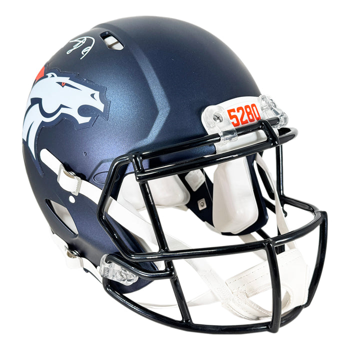 Shannon Sharpe Signed Denver Broncos Authentic 2024 Speed Full-Size Football Helmet (JSA)